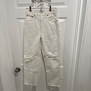 White re/done jeans
